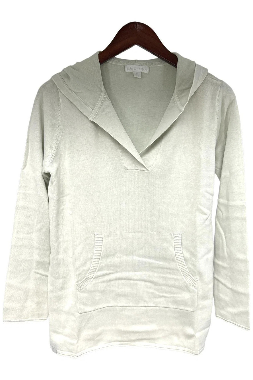 Barefoot Dreams Women's Sunbleached Cotton Bonfire Hoodie Soft Sage - Regular